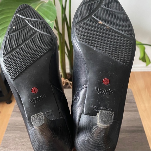 Blondo Black Kitten Heel Tall Boots Size 7 - Picture 8 of 10